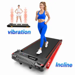 Incline Walking Vibration Pad, 2.5HP Under Desk Treadmill for Home & Office, 3 in 1 Portable Walking Pad with Soothing Massage, 330 Lbs Capacity, LED Display, Remote Control, ME