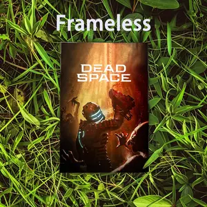 Poster Modern art 2D Space poster, suitable for bedroom living room decor. Vibrant colors, clear images Game ideal for home office decor D-Dead Canvas Material