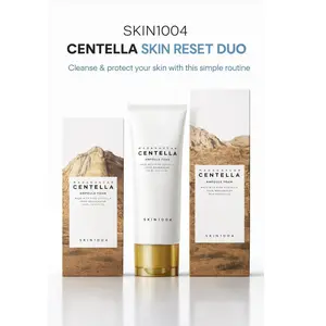 SKIN1004 Centella Skin Reset Duo – Ampoule Foam Cleanser + Air-Fit Sunscreen SPF 30 | Gentle Cleanse + Daily Protection | Sensitive Skin Routine