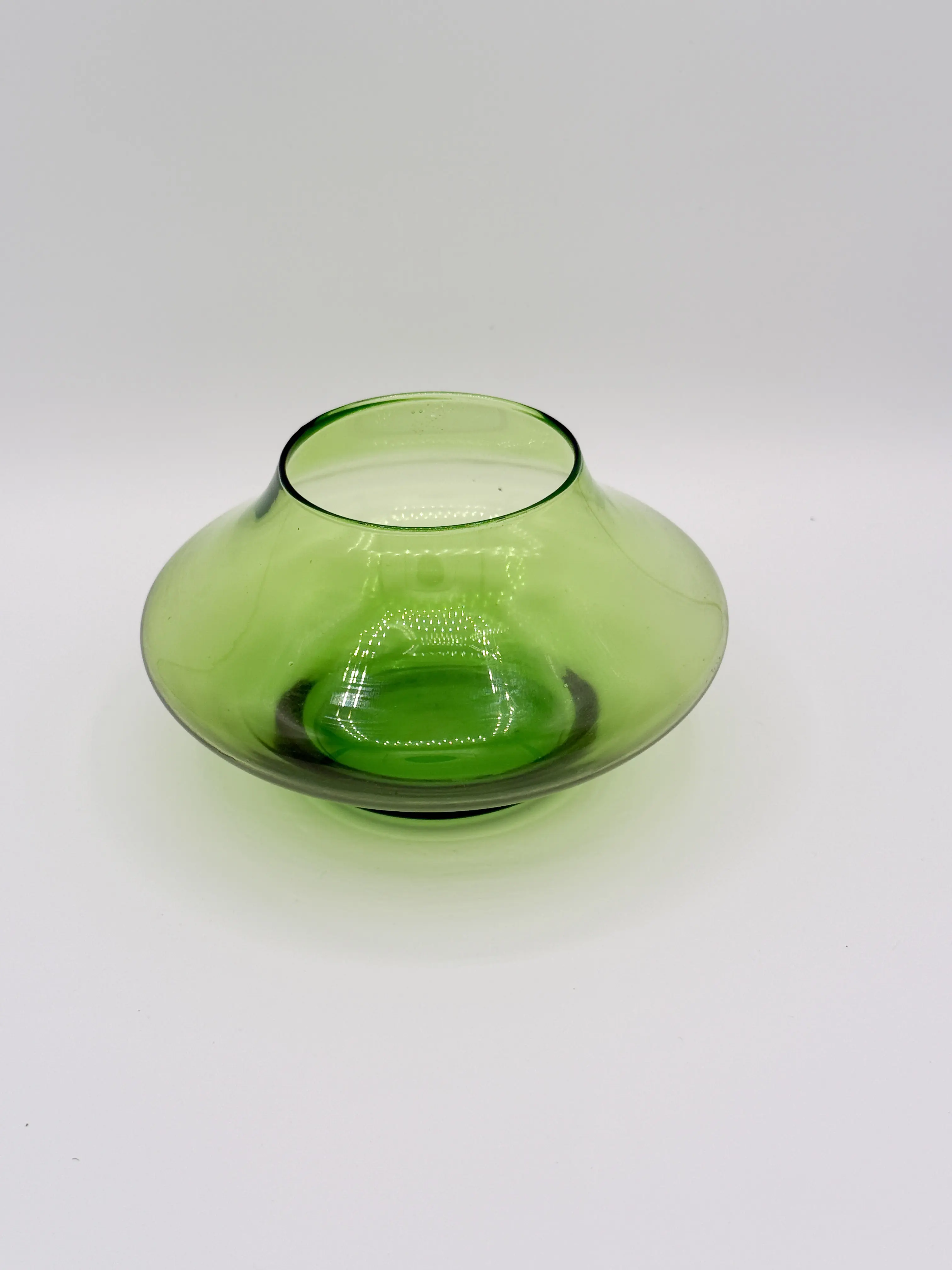 Green Curved Vase