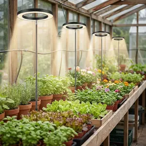 1 pc Height Adjustable LED Grow Light Plant Growing Lamp Full Spectrum with 3 Timer for Indoor Large Plants