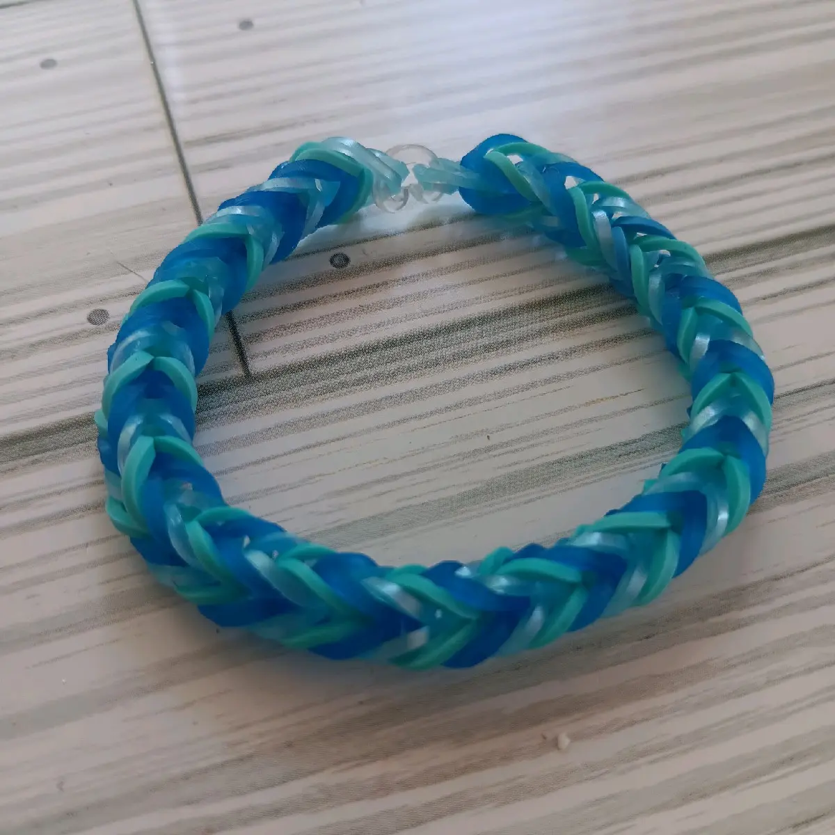 Blue Mermaid Vibe Fishtail Loom Band Bracelet