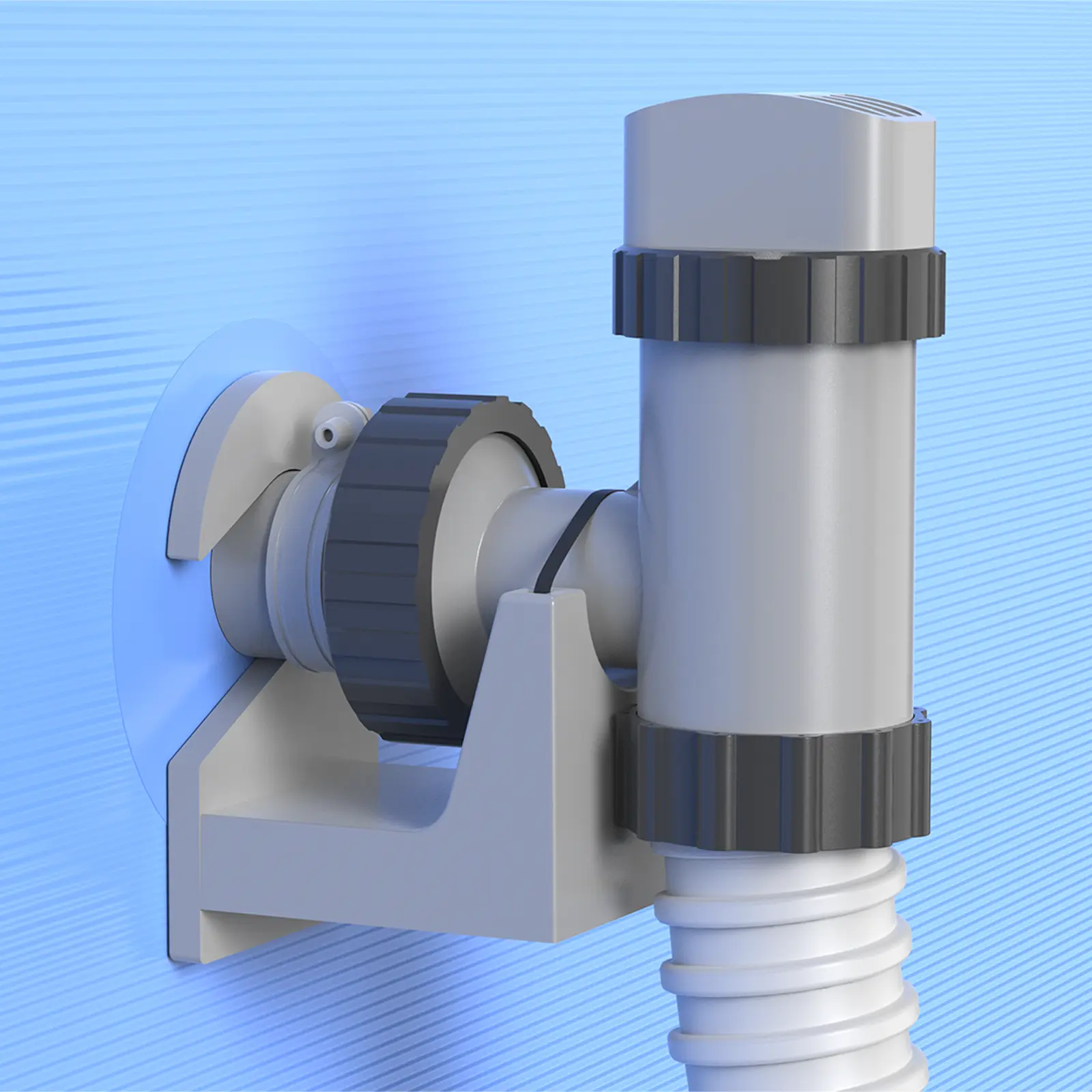 2Pcs Swimming Pool Pipe Holders, Above Ground Plunger Valves Bracket, Pool Accessories, Designed to Fit On Bestway, Intex, Hecht, and Other Major Pool Brands