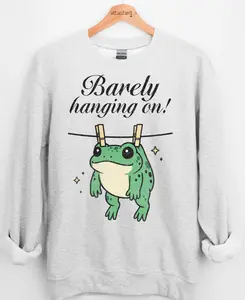 Barely Hanging On Graphic Top