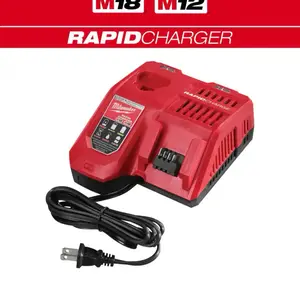 Milwaukee M12 & M18 12-Volt/18-Volt Lithium-Ion Rapid Battery Charger for M18 and M12 Tools