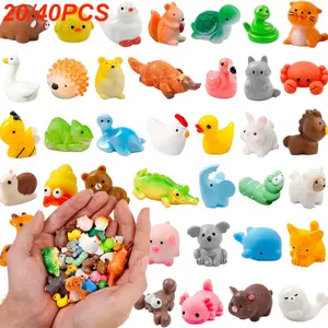 20/40 Mini Resin Animal Figurines, Collectible Figurine, Cute Collectible Figurines, Random Styles, Fairy Garden Accessories, Hidden Craft Decor, Party Supplies Set, Christmas Gifts