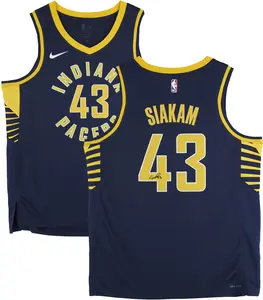 Pascal Siakam Indiana Pacers Autographed Nike Navy Icon Swingman Jersey - Fanatics Authentic Certified