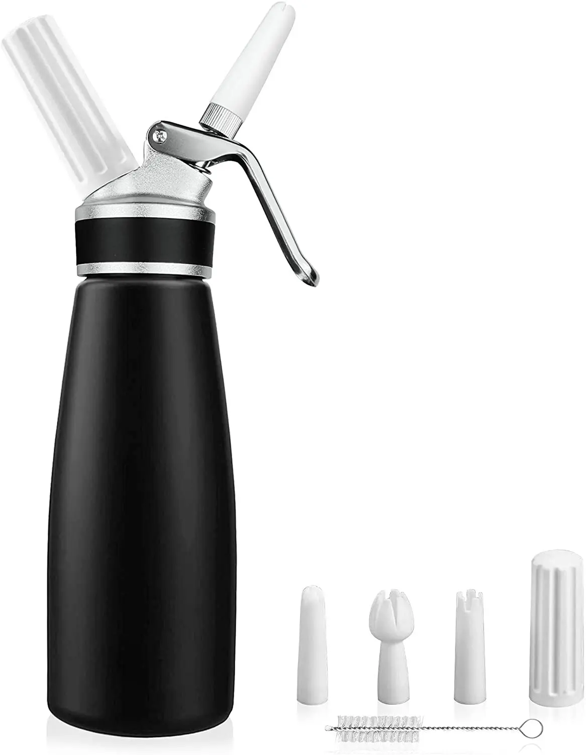 Whipped Cream Dispenser Durable Aluminum Foam Whipper 1 Pint 500ml Cream Maker