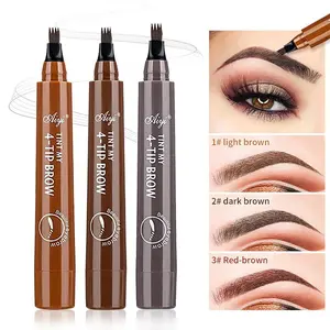 Waterproof & Sweatproof Microblading Eyebrow Pencil -Long-Lasting Natural Look, UIltra-Fine 4-Split Brow Tip,Smooth & Durable, No Fading, Perfect for All Light BeigeBrow Shades, Sleek Packaging, Durable EyebrowProduct, Eyebrow Makeup Products