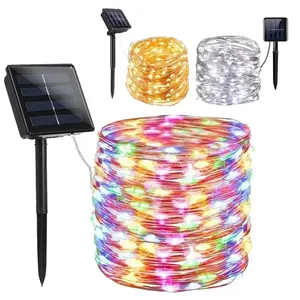 LED Solar Fairy String Light Copper Wire Outdoor Waterproof Garden Decor
