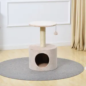 Two by Two Amarillo - Beige Scratching Post Cat Furniture - 23.6 in. Tall