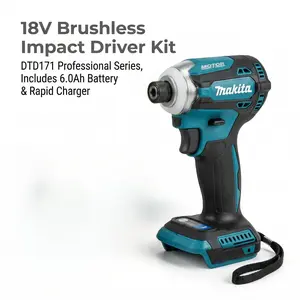 Makita DTD171 Impact Driver Drill Brushless Motor Kit With Battery Charger  Assembly Tasks professional power tool  impact wrench powertools high torque