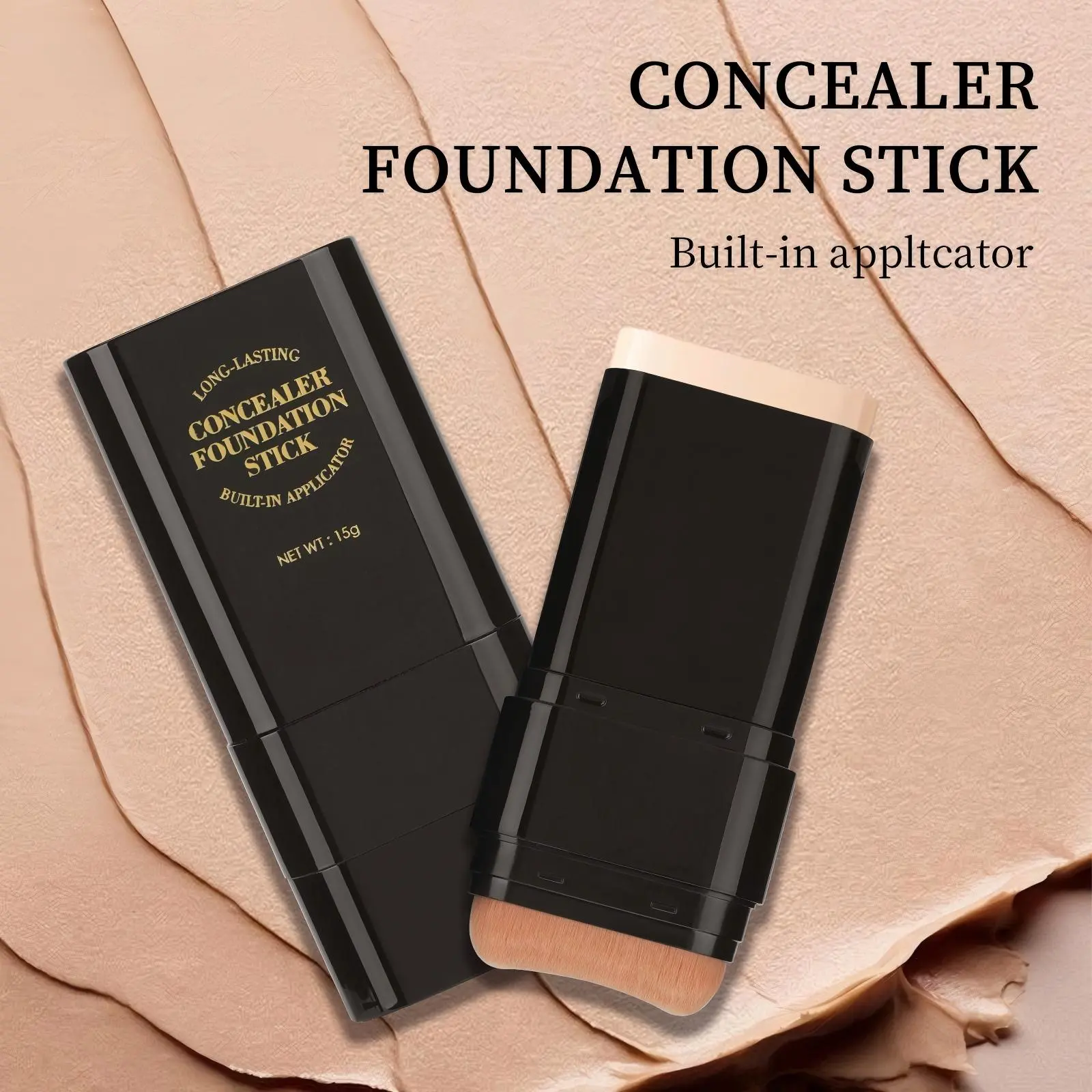 Dual-Ended Eraser Foundation Stick, 6-Color Concealer and Highlighter for Flawless Coverage, Contouring, and Daily Care Makeup Products for Any Look, Nose Contouring, Acne, Versatile Cosmetic Tool, Gift, Beauty Products, Makeup Routine, Even Skin Tone, Ad
