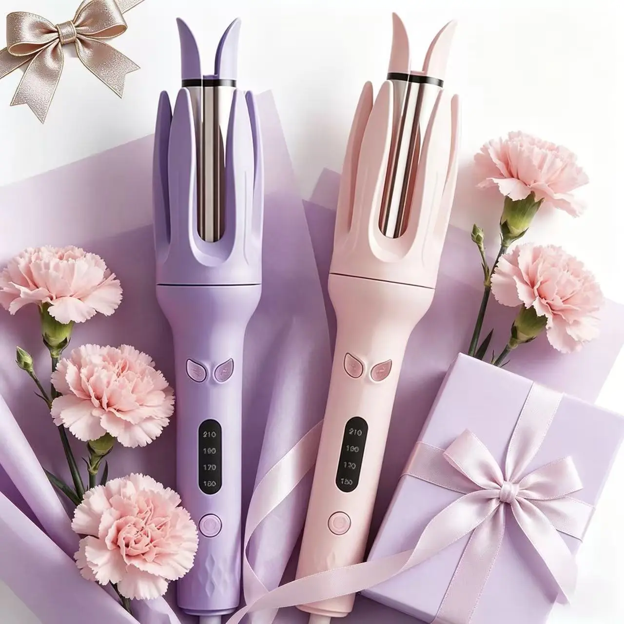 Automatic Hair Curling Iron, 28mm Hair Curler, Negative Ion Automatic Hair Hair Curl Wand,4 Modes Adjustable Temperatures Rotating Curling Iron for Women,Hair Styling Tools for Home,Hair Styler, For All Hair Types,Coachella - Mothers Day Gift