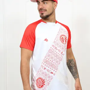 Peruvian Tshirt  Peru soccer Jersey light weight Polo Football Uniform