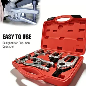 5-Piece Ball Joint Bearing Separator Kit, Pittman Arm Puller, Tie Rod End Tool, 5-In-1 Front Service Set, Easy Disassembly, Vehicle Maintenance