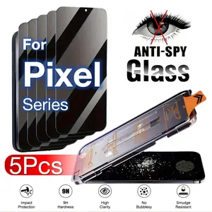 3-Pack Privacy Smartphone Screen Protector for Google Pixel 10 9 Pro XL 8 7 6 9A 8A 7A 6A Series, Anti-Spy Tempered Glass Film Protection, Supports Ultrasonic Fingerprint, Dust-Free, Bubble-Free, Accessories