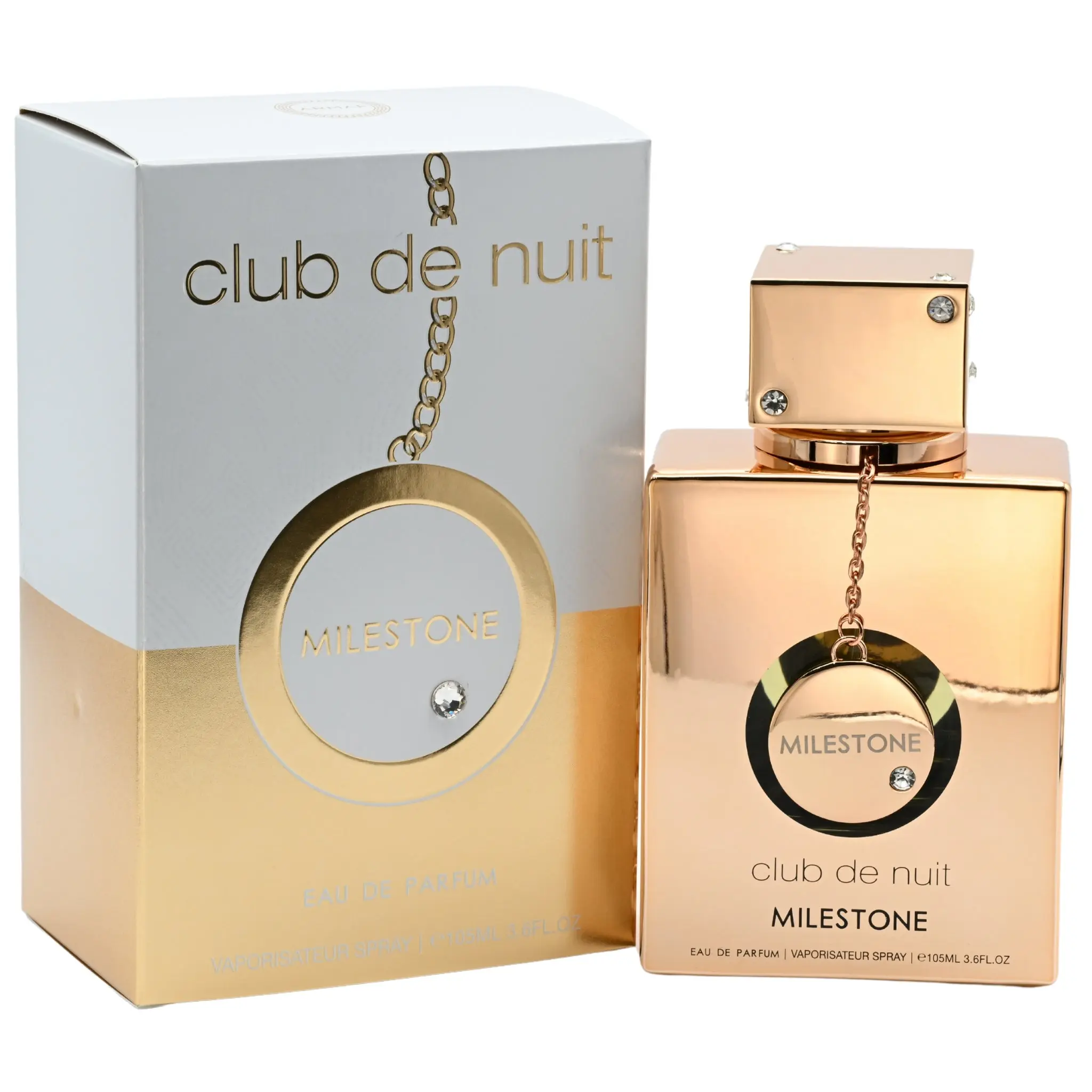 Armaf Club de Nuit Milestone Eau de Parfum, Unisex Fragrance Scent with Sea Salt, Fruity & Musk Notes, Refreshing Body Perfume, 3.6 fl oz, Signature Scent, Fruit Based, Humid Friendly