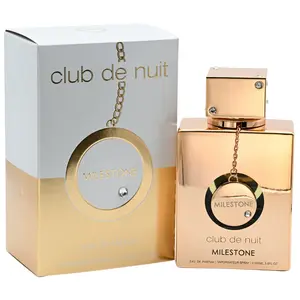 Armaf Club de Nuit Milestone Unisex EDP Perfume Spray - 3.6 fl oz, Sea Salt, Fruit-Based, Musk, Refreshing Fragrance, Humid-Friendly, New in Box, Refreshing Unisex Fragrance