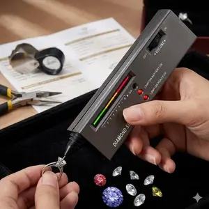 Portable Diamond Tester for Gemstones: Authenticate Diamonds, Jade, Crystals | Hardness Thermal Conductivity Pen | Jewelry Testing Tool