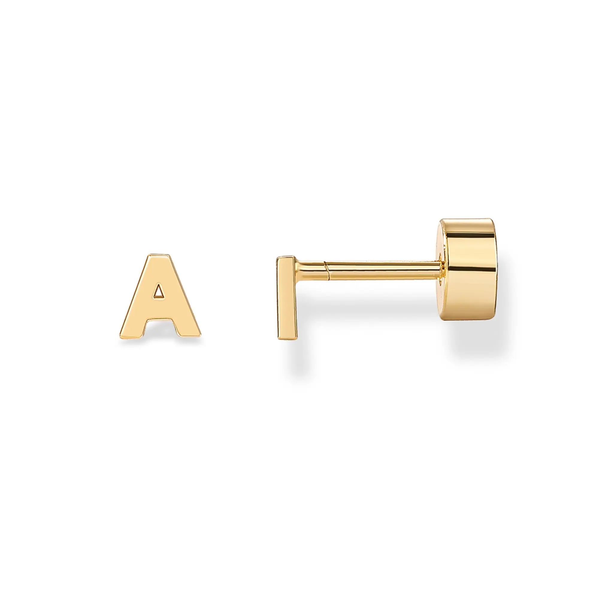 PAVOI 14K Gold Plated Initial Flatback Earrings for Women - Earscape-Friendly Studs - Trendy Fashion Jewelry PAVOI 14K Gold Plated Initial Flatback Earrings for Women - Earscape-Friendly Studs - Trendy Fashion Jewelry