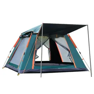 Outdoor With Window Tent Fully Automatic Quick Opening Tent 3-4/4-6 Person Self Driving Rainproof Sunproof Portable Camping Tent