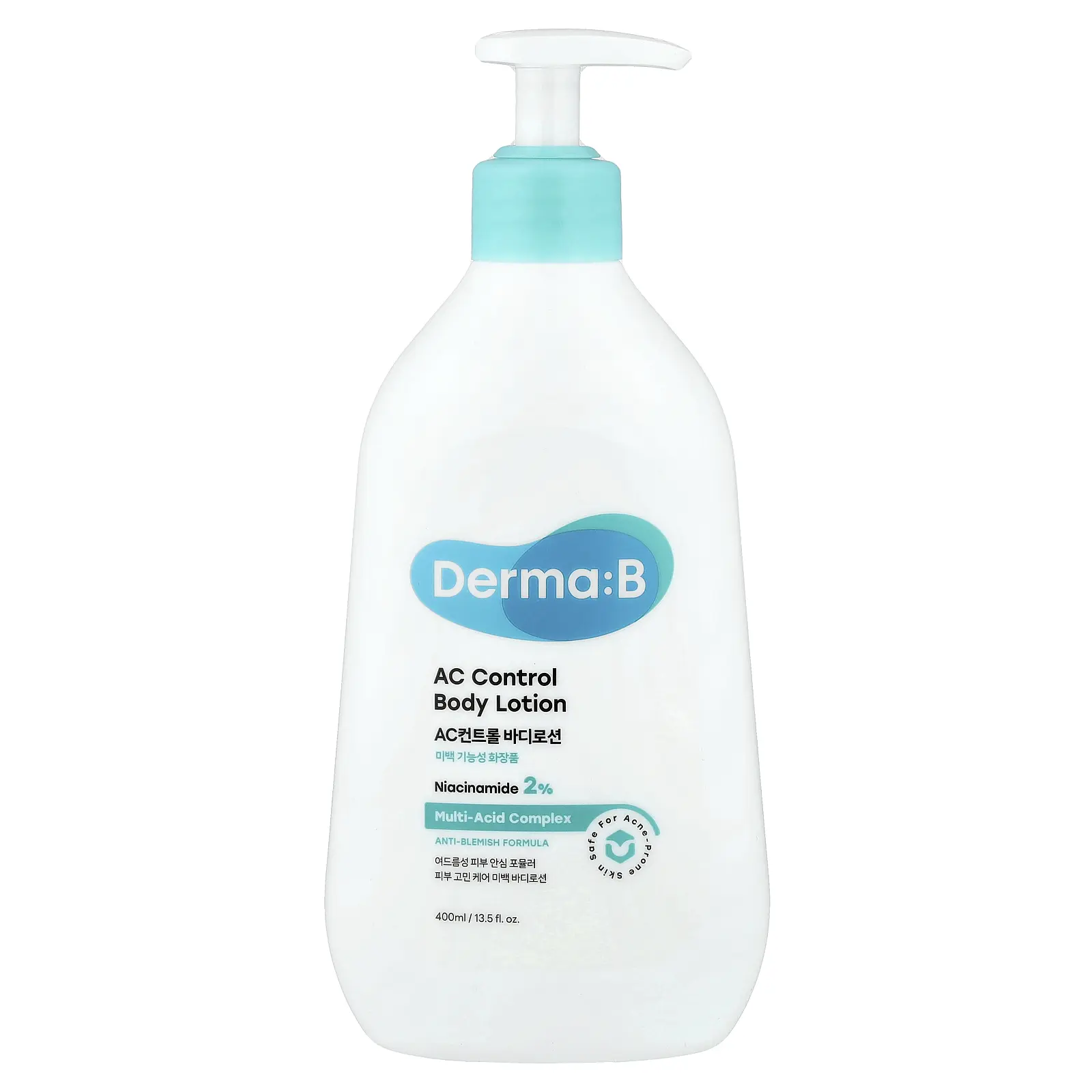 Derma:B AC Control Body Lotion, 13.52 fl oz (400 ml)