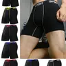 7 pcs Men's long flat corner underwear, Stretchy sports underwear, Workout training underwear, Workout innerwear, Comfortable, breathable, lightweight, soft, tight fit, suitable for home wear and fitness boxing, Breathable boxer briefs