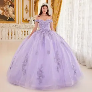 Colorful Tulle Evening Dress 2025 Puffy Skirt Beautiful Voice Stage Solo Exam Dress Off-Shoulder Long Performance Dress