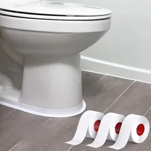 [New Deal] Caulk Tape, Caulking Tape Sealant Strip, 3 Rolls White Caulk Tape Waterproof Self-Adhesive, Bathroom Shower Bathtub Toilet Caulk Strip with Sealing Tool(1.5""x10.5Ft)