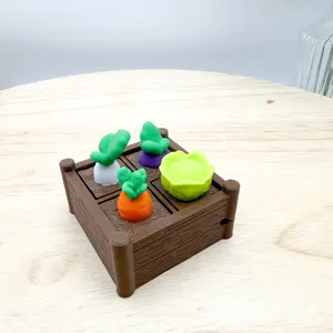 Vegetable Garden Clickie Fidget Collectible - 4 clickers in one!