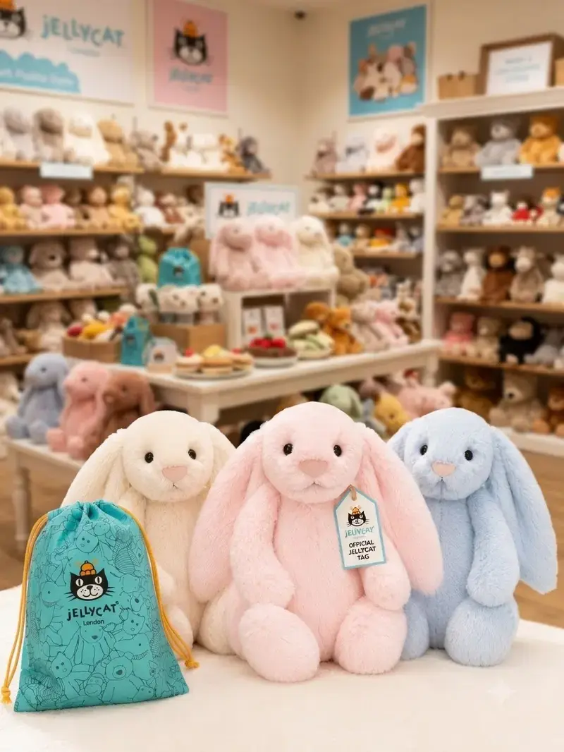 Jellycat Bashful Bunny Plush Collection – Soft Stuffed Rabbit in Multiple Colors