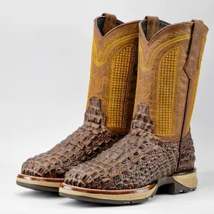 Brown Hornback Leather Boots With 3D Lightweight Sole - Composite Toe