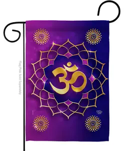 13 x 18.5 in. Om Religious Faith Double-Sided Vertical Decorative Garden Flag