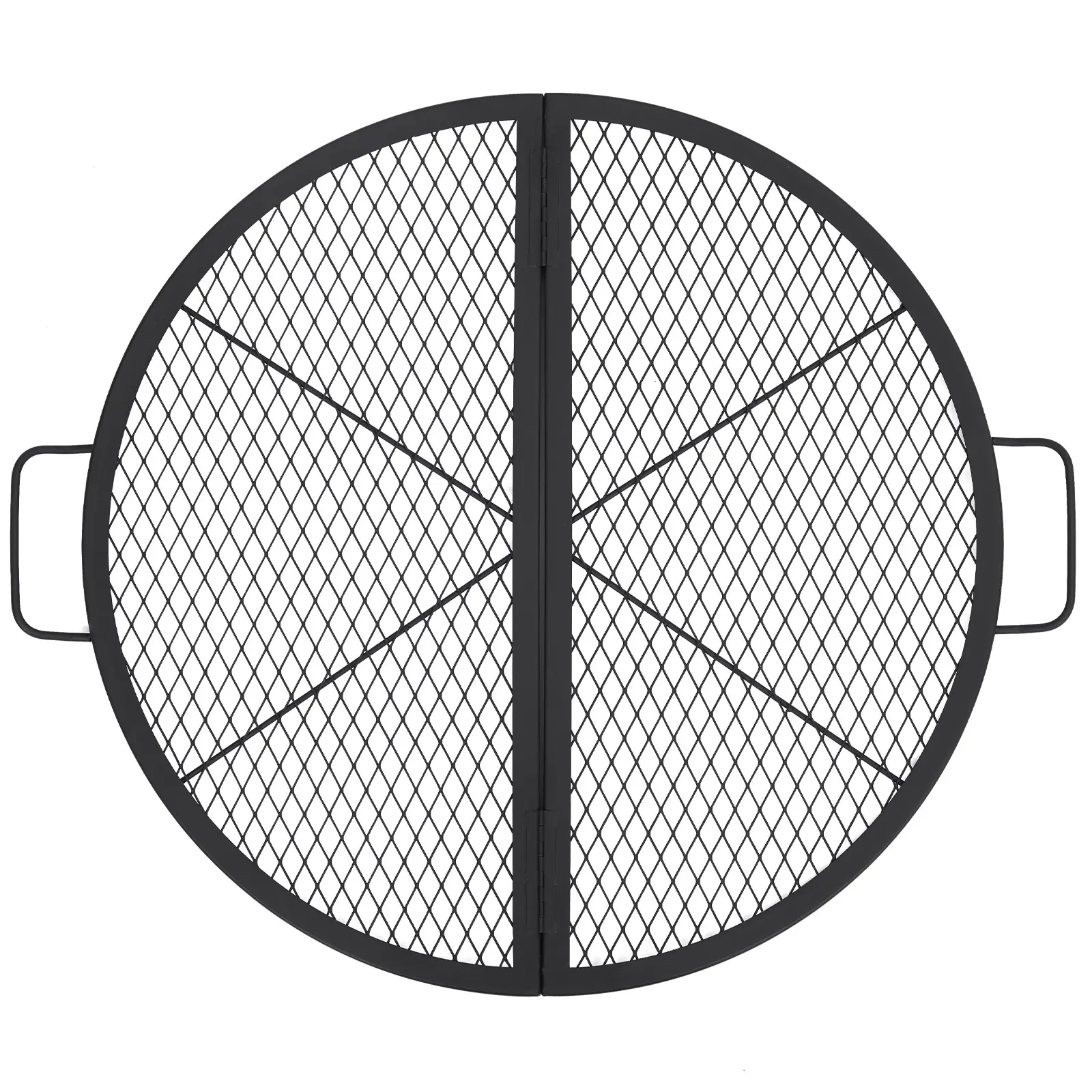 Garvee Upgraded Heavy Duty Steel Fire Pit Cooking Grate – 32x15 Inch Rectangle Flat Top BBQ Grill Grid with Handles – Ideal for Outdoor Camping, Campfire Cooking, Fire Pit Grilling – Rectangle