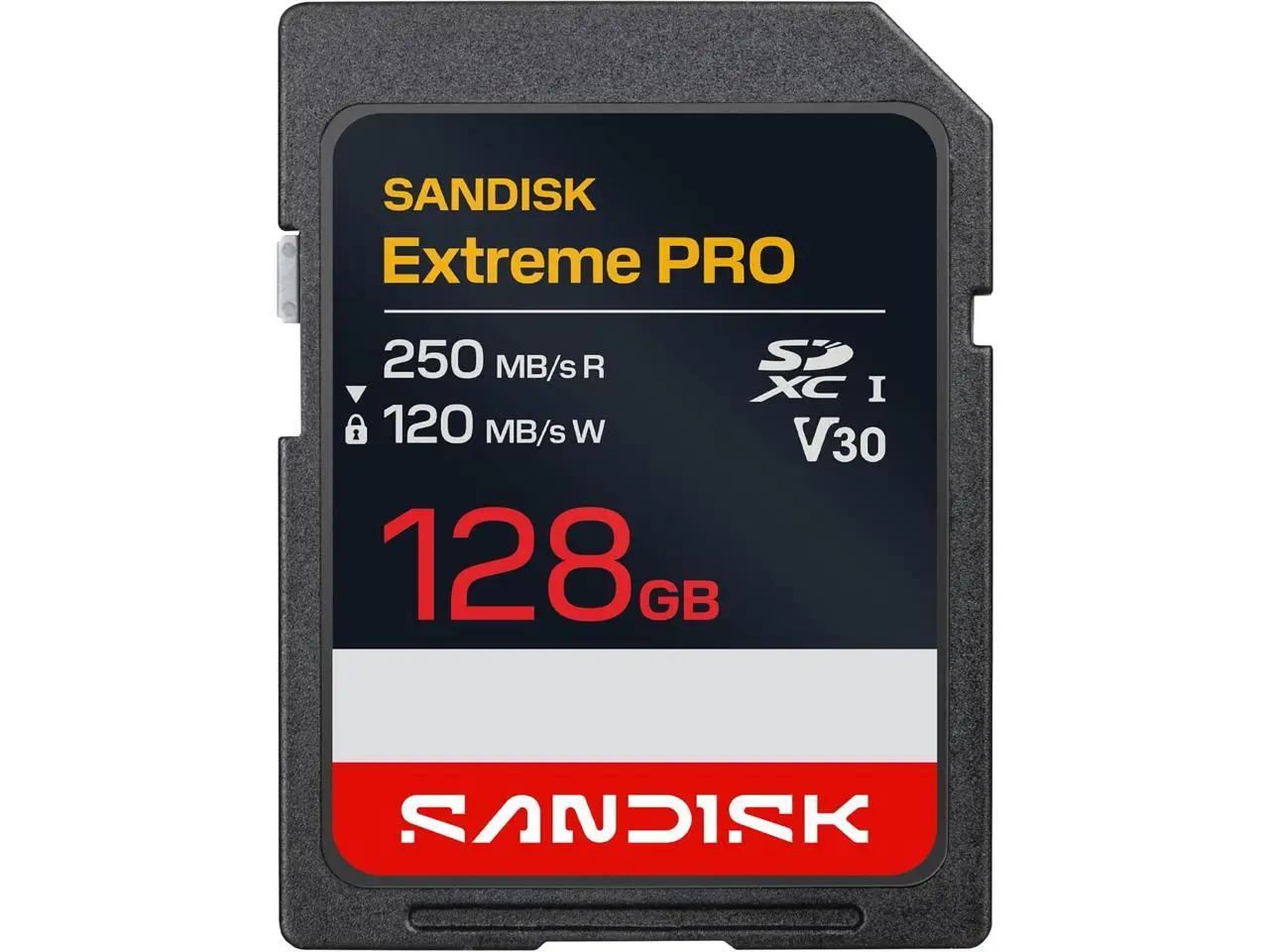 SANDISK 128GB Extreme PRO SD UHS-I Card - Up to 250MB/s Read Speed and 120MB/s Write Speed, 4K UHD, Full HD, U3, and V30 - SDSDXXJ-128G-GSCIN