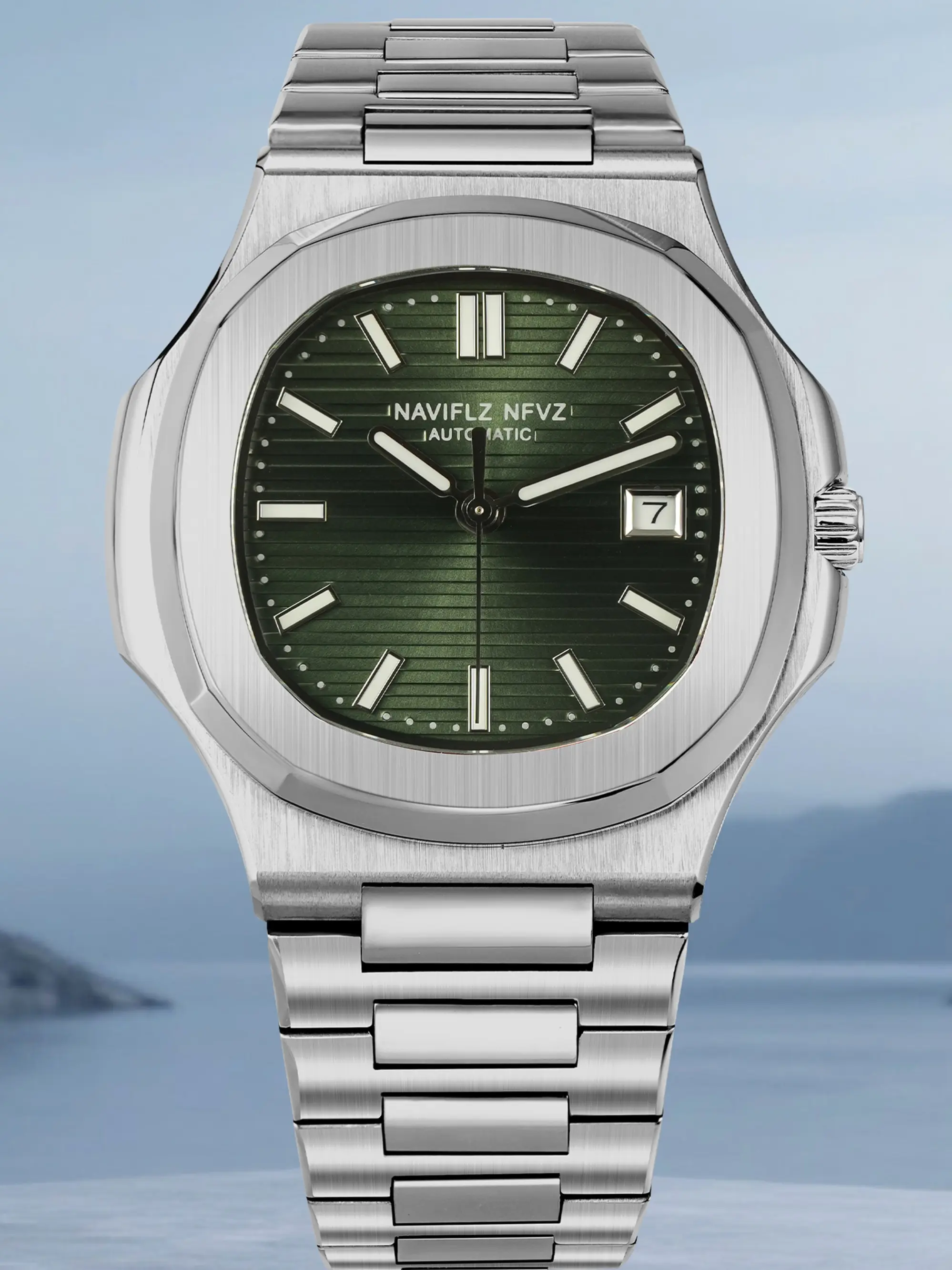 New 2025 NAVIFLZ NFVZ Watch Japan Miyota 8215 Automatic Mechanical Sapphire Crystal Luminous Watch Waterproof Stainless Steel
