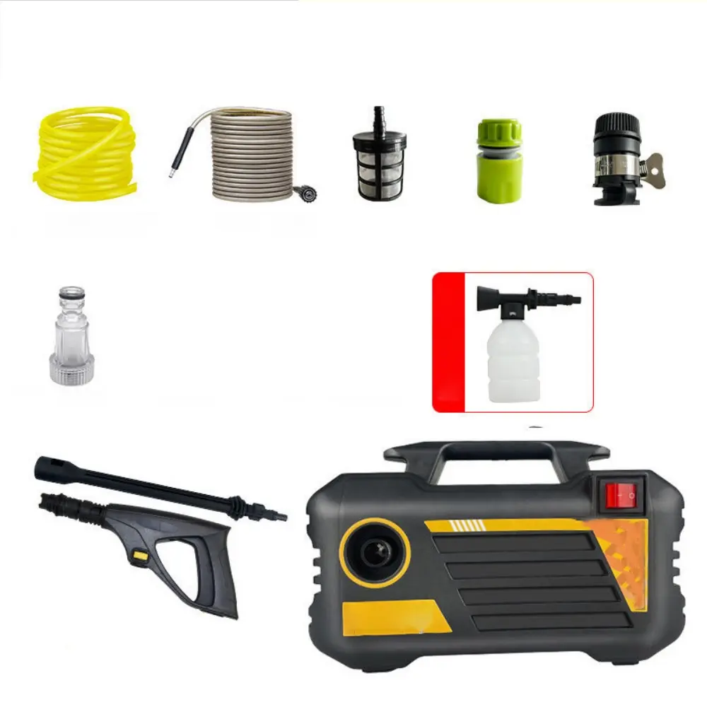 Nw9Lbs Portable Electric Pressure Washer with Built-in Carry Handle – High Power Cleaner for Cars, Fences, Driveways, Patios & Home
