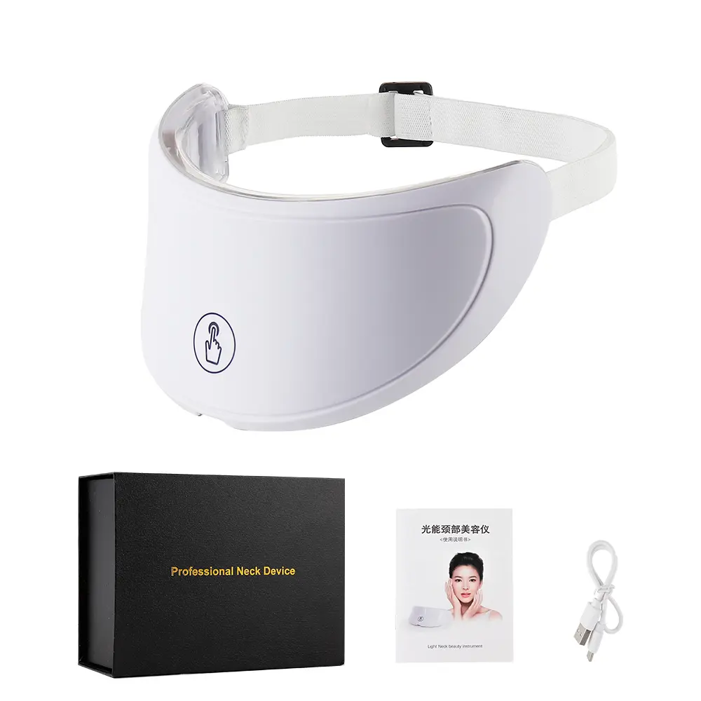 foreverlily LED Neck and Facial Device - Cordless Skincare Tool with a Rechargeable Battery for Effective Treatment, Touch Control, Durable ABS Body, Travel Size, Compact