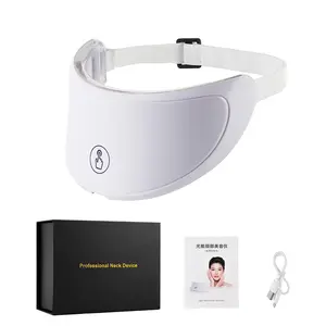 Foreverlily Wireless Touch LED Neck & Facial Skin Care Tool - Multiple Spectrum, 52 Lamp Beads, 400mAh Rechargeable Battery Powered, Type-C Cable Included, Single Item (Abs-Enabled)