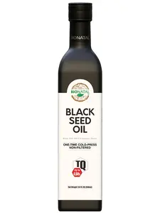 BioNatal Ethiopian Black Seed Oil 16 oz (GLASS) | 100% Pure Nigella Sativa (Black Cumin) Oil, Cold-Pressed 77–98°F, Unrefined & Unfiltered with Natural Sediment | Fresh Crop (≤12 Months), Non-GMO, Small Batch | High Thymoquinone (TQ) Tested up to 4.64%