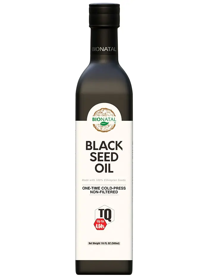 Ethiopian Black Seed Oil 16oz (GLASS)-Cold-Pressed, 100% Pure Nigella Sativa Oil for Hair, Skin & Immune Health – No Additives or Preservatives – Rich