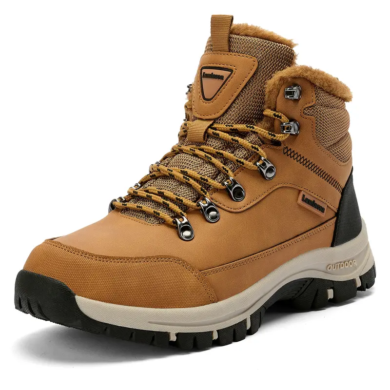 Womens Snow Boots Warm Fur Lined Winter Boots Comfortable Ankle Booties Outdoor Hiking Boots for Women Thickening Shoes MX01