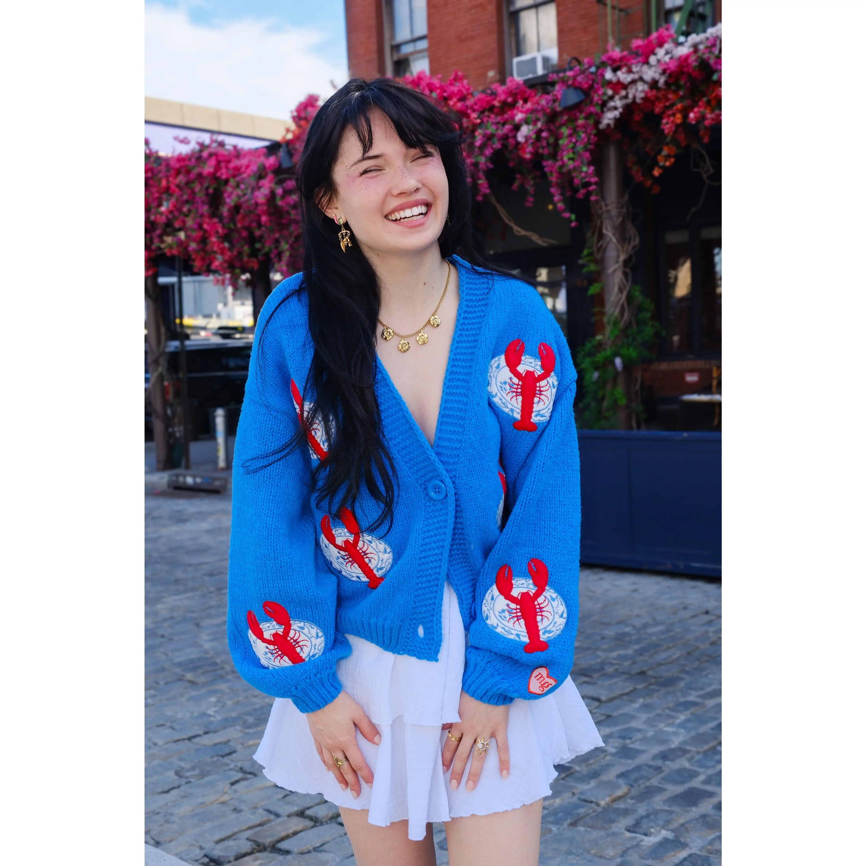 You're A Reel Catch Puff Cardigan