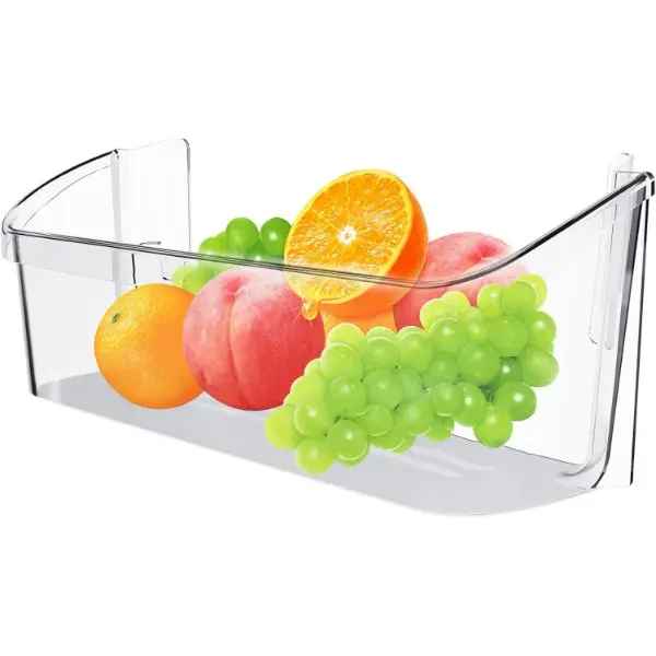 HECASA 240323002 PS429725 AP2115742 Refrigerator Door Shelf Bin Compatible with Frigidaire Refrigerator Door Bin Shelf Bucket PC Plastic Clear AH429725 Replacement only