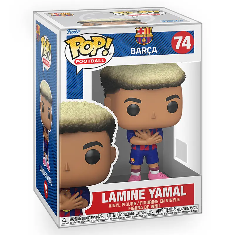 Funko POP Football: FC Barcelona - Lamine Yamal Vinyl Figure with Epic Collectibles Premium Box Protector Included