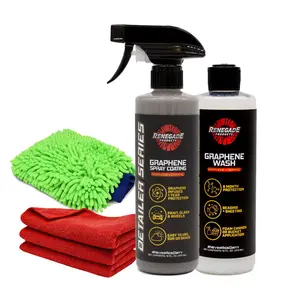 Renegade Products | Graphene Wash & Protect Kit | SIO2 Ceramic Car Wash & Spray Coating for Paint, Glass, UV Protection & Gloss Enhancement Renegade Products | Graphene Wash & Protect Kit | SIO2 Ceramic Car Wash & Spray Coating for Paint, Glass, UV Protection & Gloss Enhancement