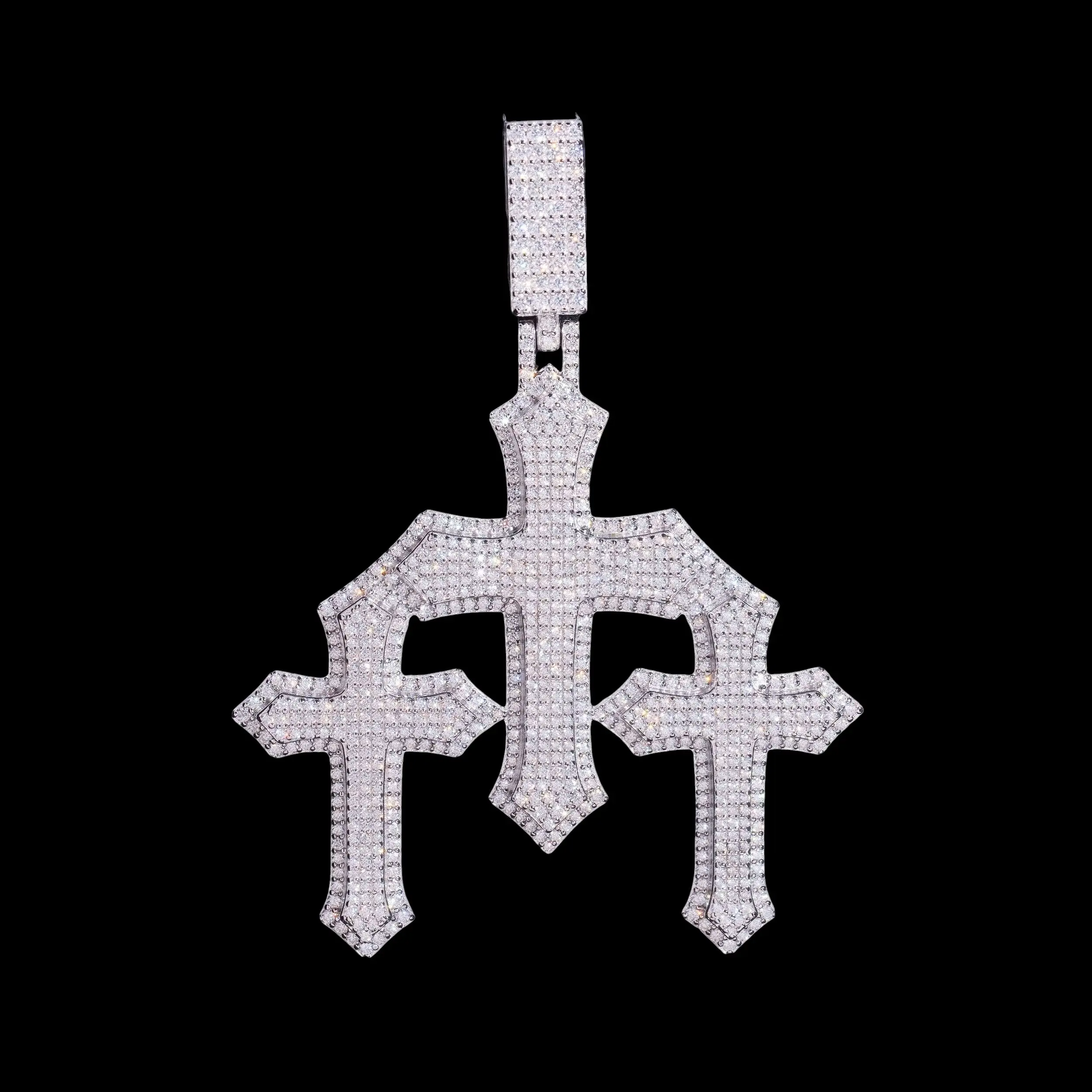 Cross Pendant Lab Diamond – 14k Gold
