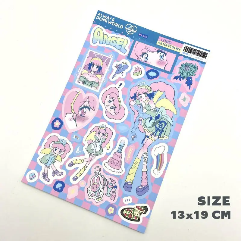 Scrapbook Stickers Korean Deco Sticker Diy Arts Crafts Album Character Girls Decorative Stickers