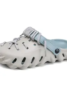 Light Oxygen Flow Cloud Holes Slippers, Eva Material, Fashion Style, All Seasons, Less Than Ankle Height, Solid Pattern, Comfortable Footwear